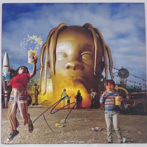 Travis Scott Signed Astroworld Vinyl Record Album LP Autograph Rapper ACOA COA