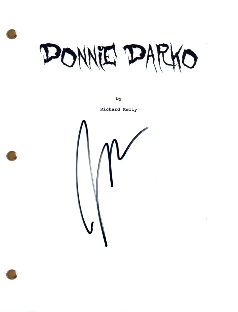 Jena Malone Signed Autograph Donnie Darko Movie Script Full Screenplay COA