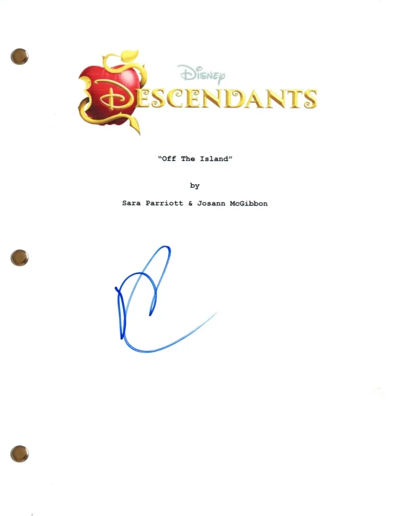 Dove Cameron “Descendants” Signed Autograph Disney Movie Script Screenplay COA