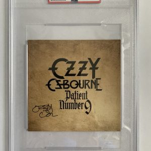 OZZY OSBOURNE HAND SIGNED PATIENT NUMBER 9 CARD AWESOME PSA SLABBED