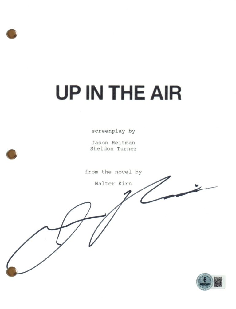 Jason Reitman Signed Autograph Up In The Air Movie Script Screenplay Beckett COA