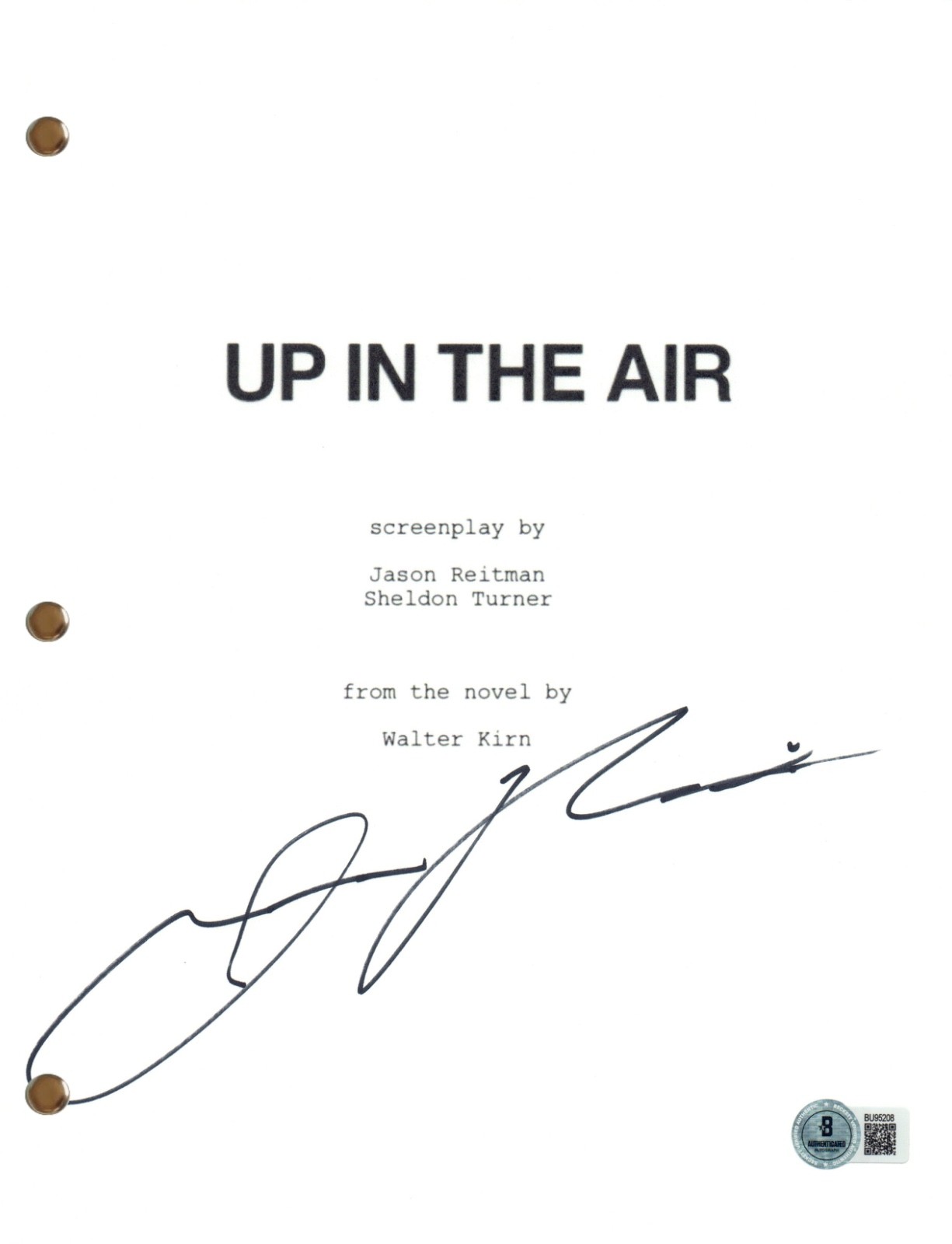 Jason Reitman Signed Autograph Up In The Air Movie Script Screenplay ...