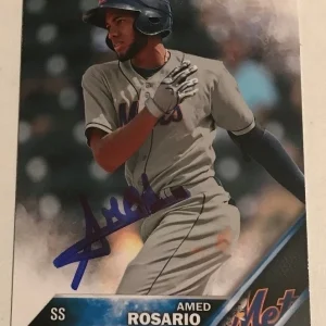 AMED ROSARIO SIGNED 2016 TOPPS PRO DEBUT ROOKIE CARD AUTO