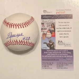 YOAN MONCADA SIGNED RAWLINGS MLB MAJOR LEAGUE BASEBALL CHICAGO WHITE SOX JSA