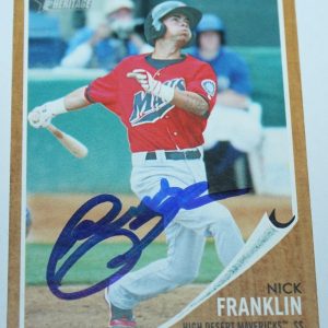 Nick Franklin signed 2011 Topps Heritage Minor League Rookie card auto