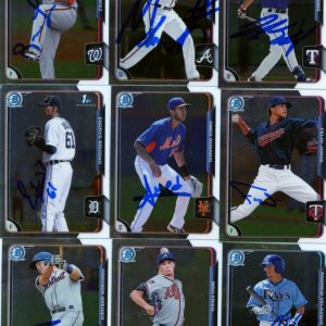 MALLEX SMITH SIGNED 2015 BOWMAN CHROME PROSPECT ROOKIE CARD AUTO