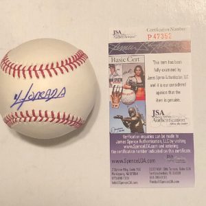 YOAN MONCADA SIGNED RAWLINGS MLB MAJOR LEAGUE BASEBALL CHICAGO WHITE SOX JSA