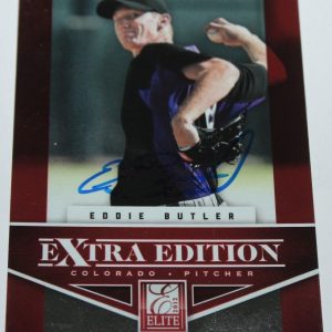 Eddie Butler signed 2012 Donruss Elite Rookie card auto