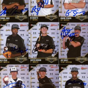 THOMAS JONES SIGNED 2015 UNDER ARMOUR ALL AMERICA GAME BASEBALL ROOKIE CARD AUTO