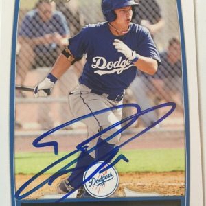 JOC PEDERSON SIGNED 2012 BOWMAN ROOKIE CARD DODGERS AUTO