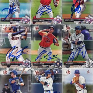 DAWEL LUGO SIGNED 2017 BOWMAN DRAFT PROSPECT ROOKIE CARD AUTO