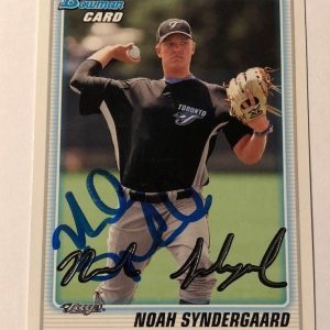 NOAH SYNDERGAARD SIGNED 2010 BOWMAN DRAFT PROSPECT ROOKIE CARD AUTO