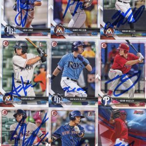 BRENDAN MCKAY SIGNED 2018 BOWMAN PROSPECT ROOKIE CARD AUTO