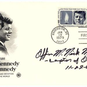 Nick McDonald Signed FDC First Day Cover JFK Lee Harvey Oswald Beckett BAS