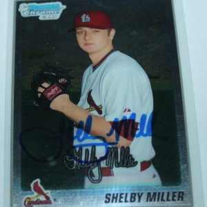 Shelby Miller signed 2010 Bowman Chrome Rookie card auto