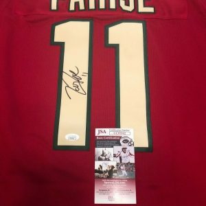 ZACH PARISE SIGNED MINNESOTA WILD HOCKEY JERSEY JSA COA