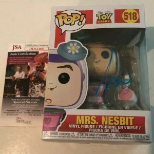 TIM ALLEN SIGNED MRS NESBIT POP FUNKO FIGURE TOY STORY BUZZ LIGHTYEAR PROOF JSA