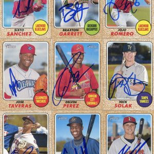 AUSTIN MEADOWS SIGNED 2017 TOPPS HERITAGE MINORS ROOKIE CARD AUTO