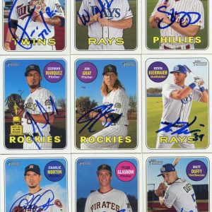 SCOTT KINGERY SIGNED 2018 TOPPS HERITAGE ROOKIE CARD AUTO