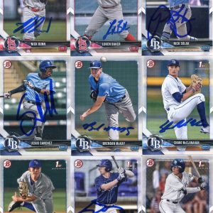 JESUS SANCHEZ SIGNED 2018 BOWMAN DRAFT PROSPECT ROOKIE CARD AUTO