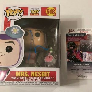 TIM ALLEN SIGNED MRS NESBIT POP FUNKO FIGURE TOY STORY BUZZ LIGHTYEAR PROOF JSA