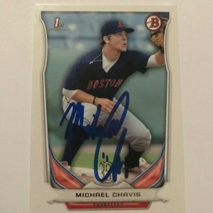 MICHAEL CHAVIS SIGNED 2014 BOWMAN DRAFT ROOKIE CARD AUTO