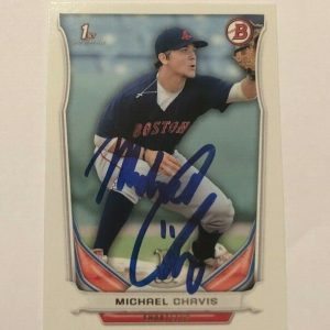 MICHAEL CHAVIS SIGNED 2014 BOWMAN DRAFT ROOKIE CARD AUTO