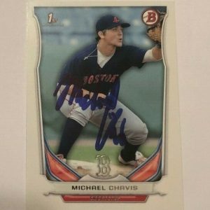 MICHAEL CHAVIS SIGNED 2014 BOWMAN DRAFT ROOKIE CARD AUTO