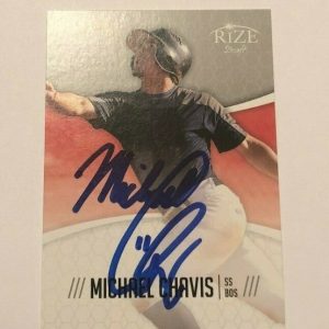 MICHAEL CHAVIS SIGNED 2014 LEAF RIZE DRAFT ROOKIE CARD AUTO