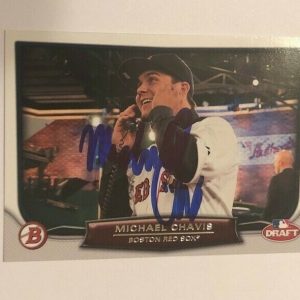 MICHAEL CHAVIS SIGNED 2014 BOWMAN DRAFT NIGHT ROOKIE CARD AUTO
