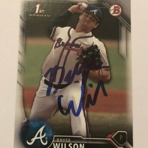 BRYSE WILSON SIGNED 2016 BOWMAN DRAFT ROOKIE CARD AUTO