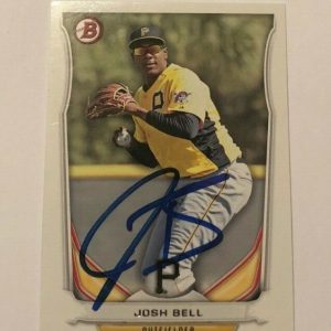 JOSH BELL SIGNED 2014 BOWMAN PROSPECT ROOKIE CARD AUTO