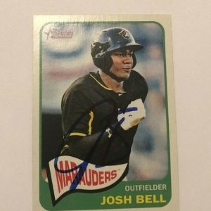 JOSH BELL SIGNED 2014 TOPPS HERITAGE MINORS PROSPECT ROOKIE CARD AUTO