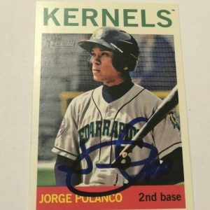 JORGE POLANCO SIGNED 2013 TOPPS HERITAGE MINORS PROSPECT ROOKIE CARD AUTO