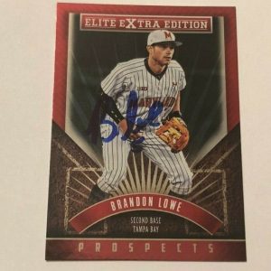 BRANDON LOWE SIGNED 2015 ELITE EXTRA EDITION PROSPECT ROOKIE CARD AUTO