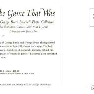 George Brace Signed Autographed Babe Ruth Postcard JSA