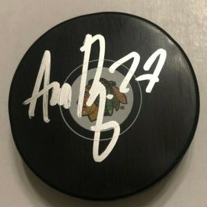 ADAM BOQVIST SIGNED CHICAGO BLACKHAWKS HOCKEY PUCK W/ CASE COA