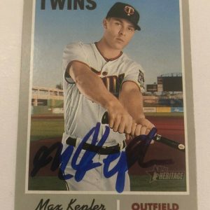 MAX KEPLER SIGNED 2019 TOPPS HERITAGE BASEBALL CARD AUTO