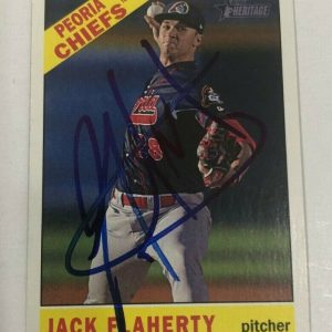 JACK FLAHERTY SIGNED 2015 TOPPS HERITAGE MINORS PROSPECT ROOKIE CARD AUTO
