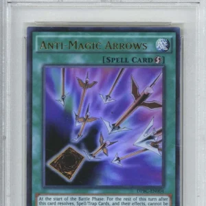 2015 YU-GI-Oh! Duelist Pack: Battle City EN004 Anti-Magic Arrows 1st Ed PSA 9