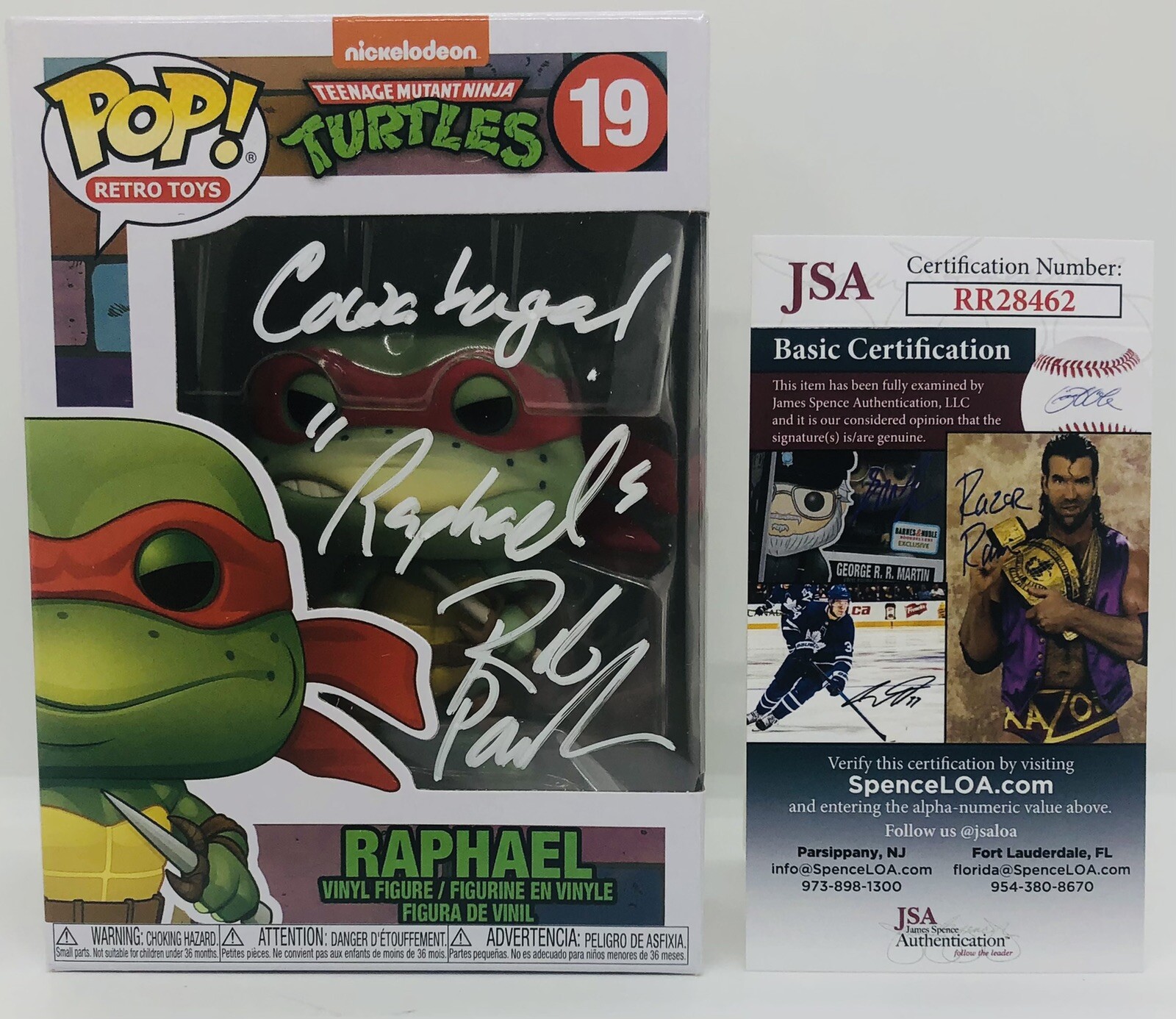 ROB PAULSEN SIGNED RAPHAEL POP FUNKO FIGURE TEENAGE MUTANT NINJA ...