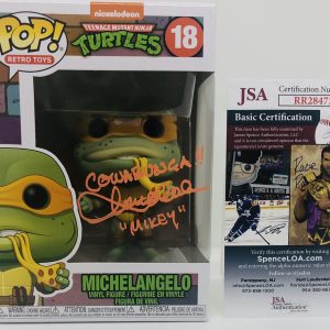 TOWNSEND COLEMAN SIGNED MICHELANGELO POP FUNKO FIGURE NINJA TURTLES JSA COA