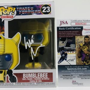WILL FRIEDLE SIGNED BUMBLEBEE POP FUNKO FIGURE TRANSFORMERS JSA COA