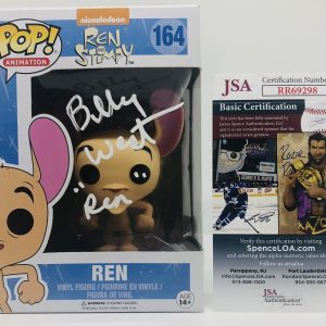 BILLY WEST SIGNED REN POP FUNKO FIGURE REN AND STIMPY SHOW PROOF JSA COA