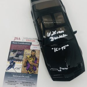 WILLIAM DANIELS SIGNED KITT KNIGHT RIDER DIECAST CAR 1:24 K.I.T.T. PROOF JSA COA