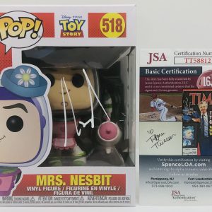 TIM ALLEN SIGNED MRS NESBIT POP FUNKO FIGURE TOY STORY BUZZ LIGHTYEAR PROOF JSA