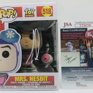 TIM ALLEN SIGNED MRS NESBIT POP FUNKO FIGURE TOY STORY BUZZ LIGHTYEAR PROOF JSA