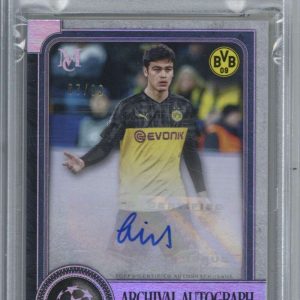 2019 Topps Museum UEFA Giovanni Reyna Archival Auto /99 RC PSA 8 10