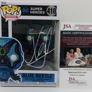 XOLO MARIDUENA SIGNED BLUE BEETLE POP FUNKO FIGURE DC MOVIE JAIME REYES JSA COA