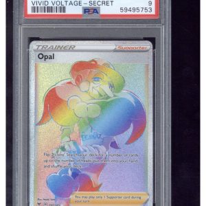 2020 Pokemon Sword & Shield Vivid Voltage 197 Full Art/Opal Secret PSA 9